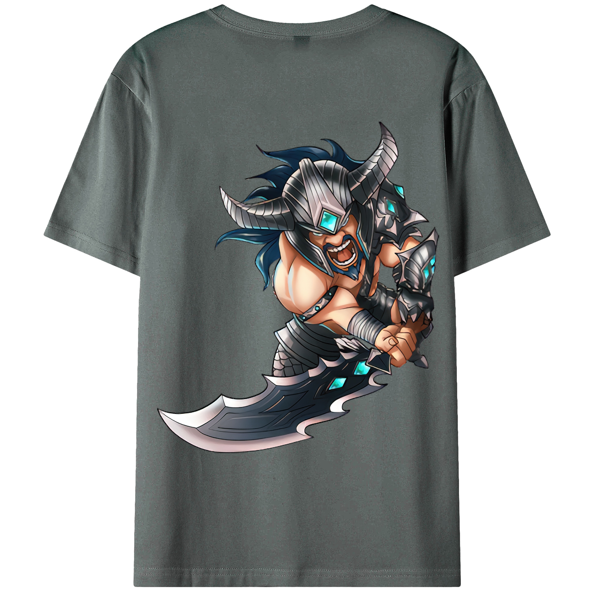 （画像用） リーグ・オブ・レジェンド League of Legends LOL 綿100％ メンズ半袖Tシャツ（バックプリント） 通気性